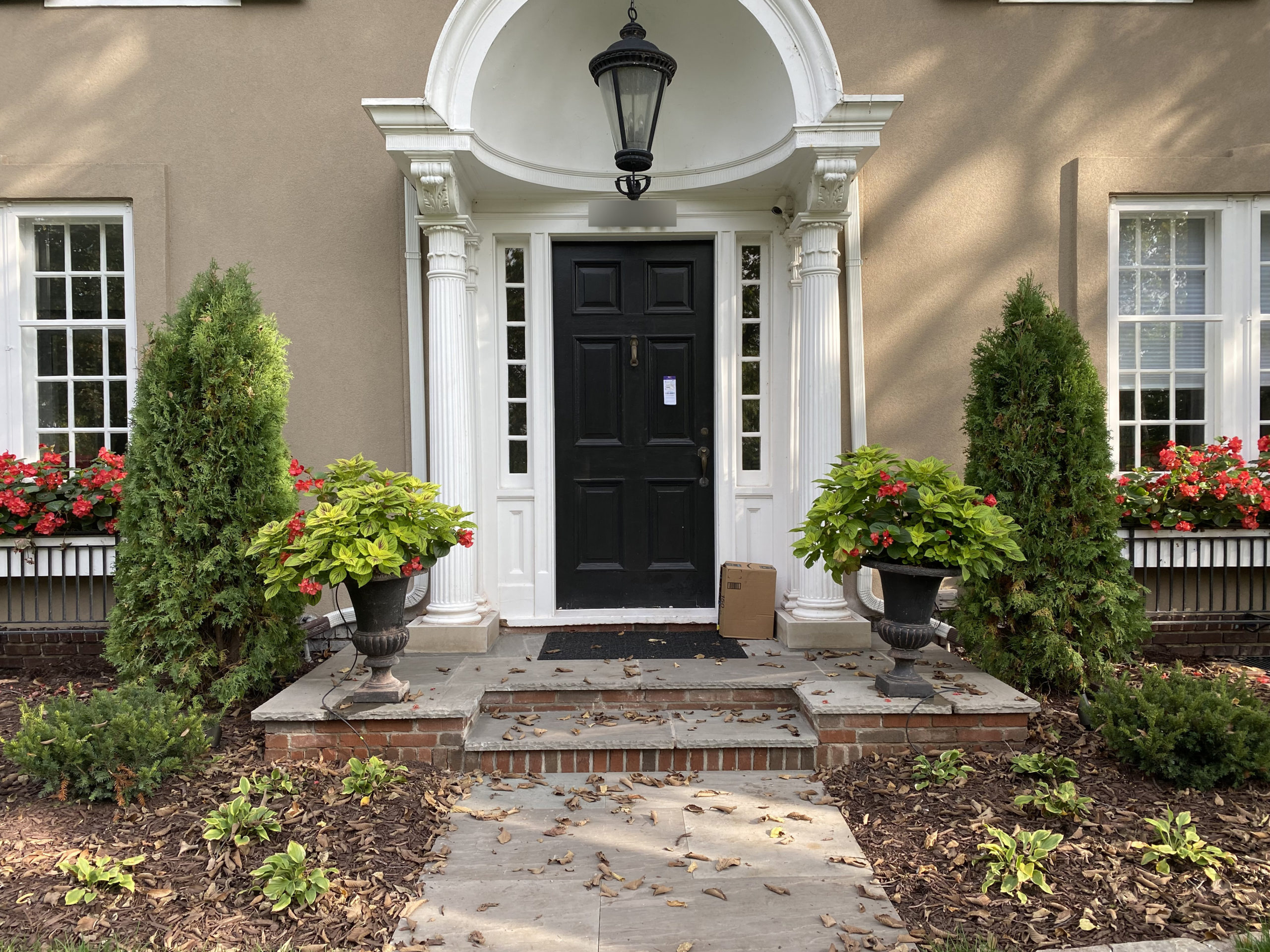 Award winning minneapolis colonial front entry door after