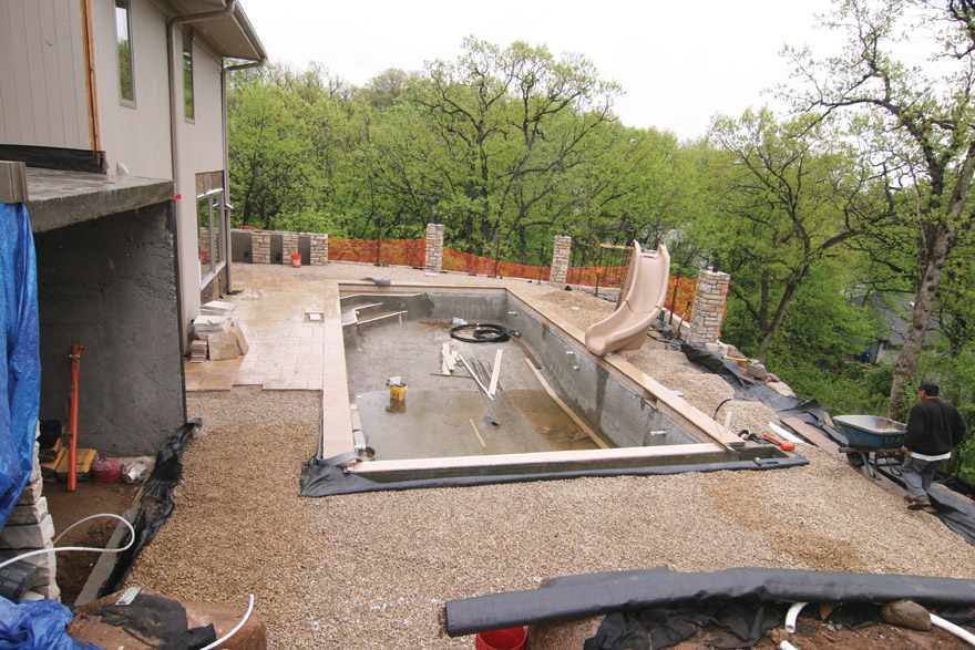 Edina MN Backyard Pool Construction