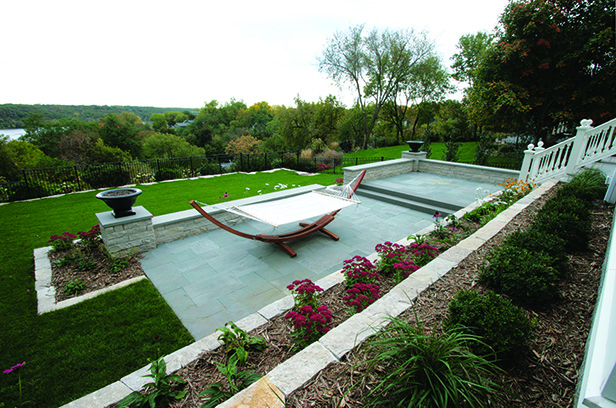 Historic Stillwater Minnesota Remodel Landscaping_Backyard Bluestone Terraced Patio1