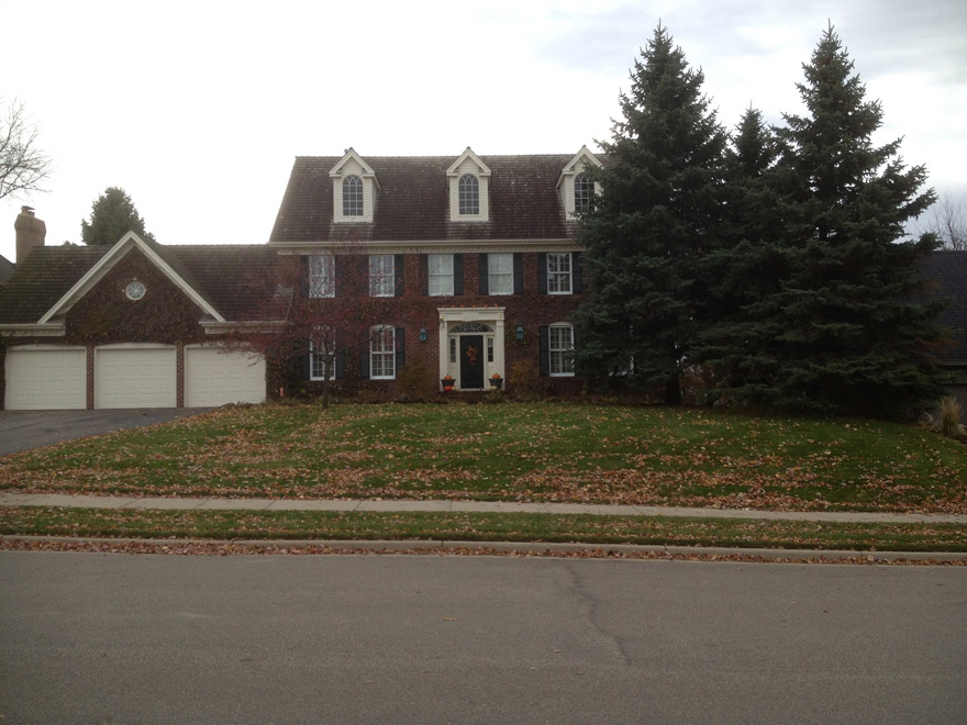 Colonial Home in Bloomington, MN before Landscaping