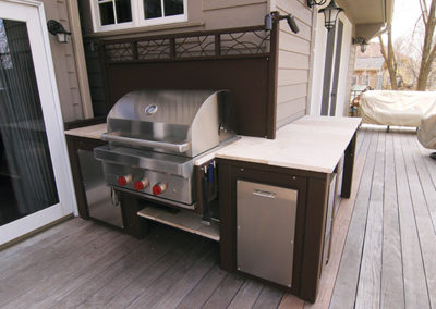 Custom Metal Outdoor Kitchen in Eden Prairie