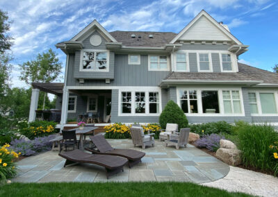 Bluestone Patio with Landscaping Stillwater