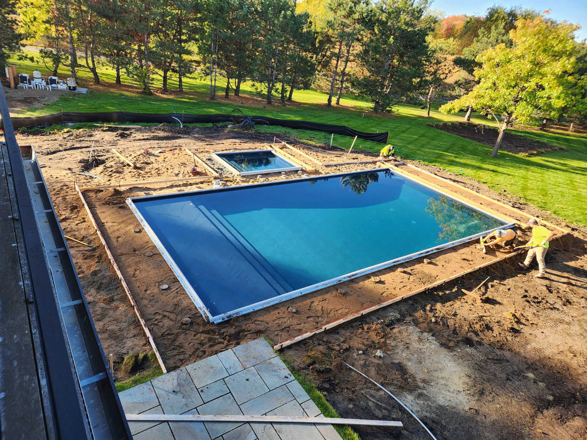 Construction of New Pool and Spa Installation in Medina MN