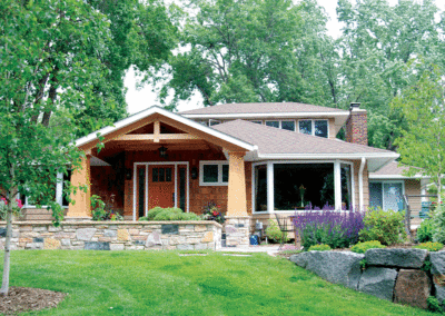 Front Entry with Granite Boulders