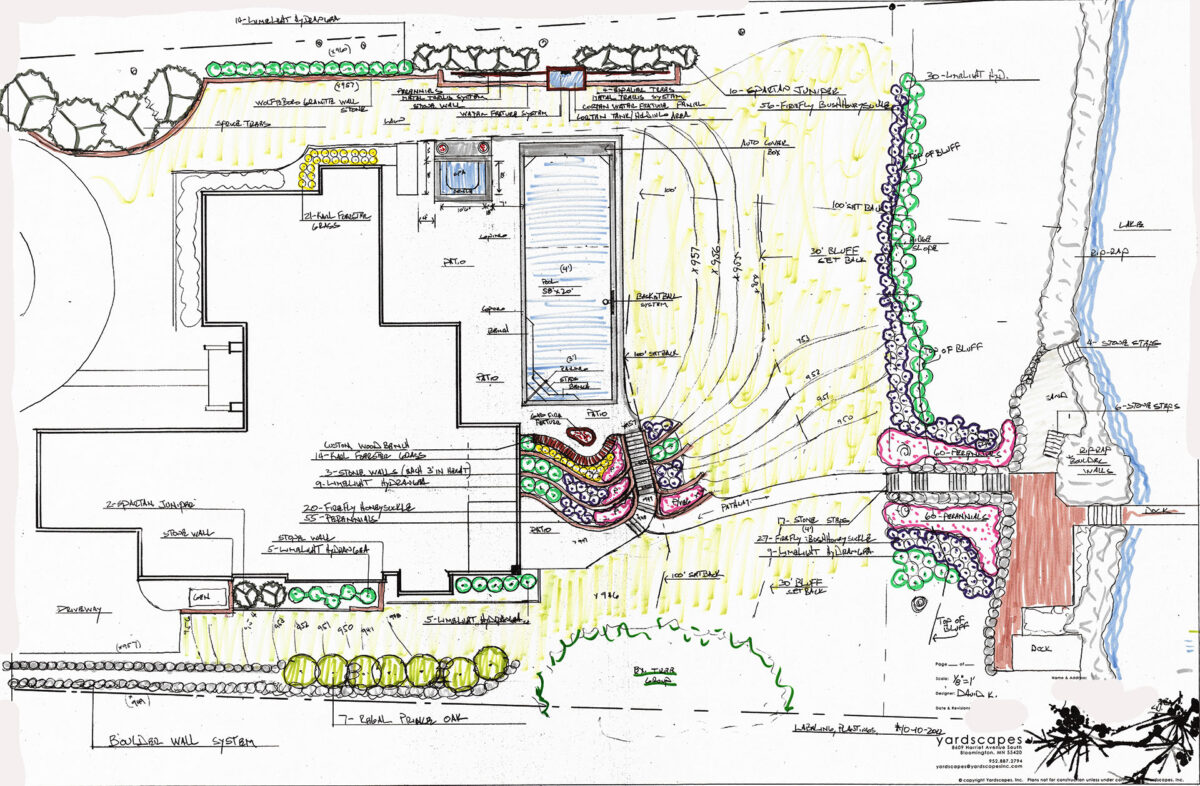 Lake Minnetonka Landscape Design Plan Back