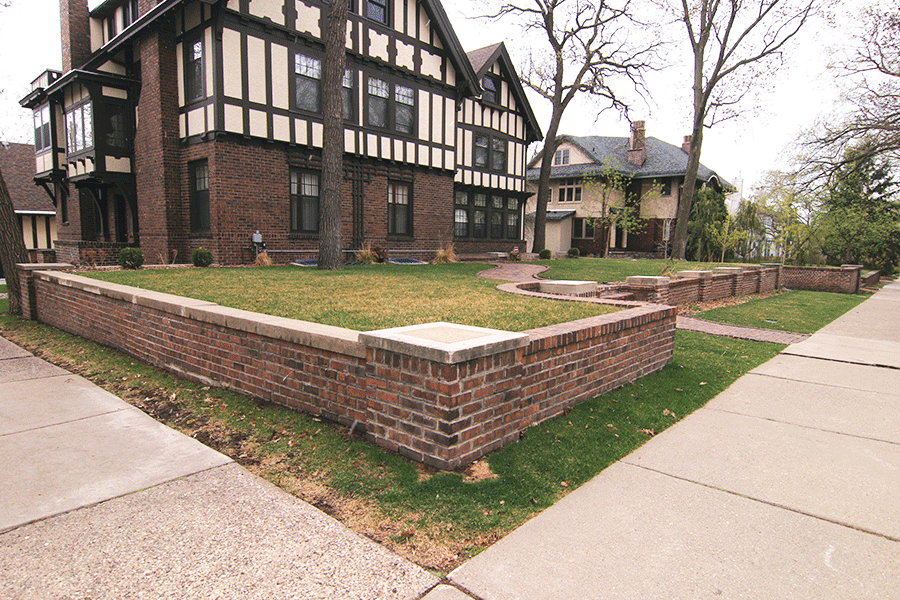 Minneapolis Historic Home Remodeled Front Yard Before