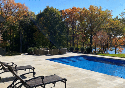 Custom Pool and Pool Deck Overlooking the Lake