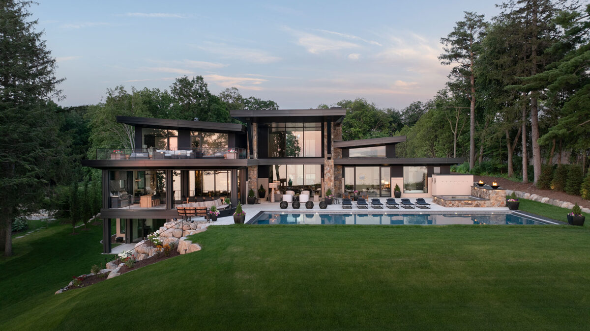 Modern Lake Minnetonka Pool and Spa