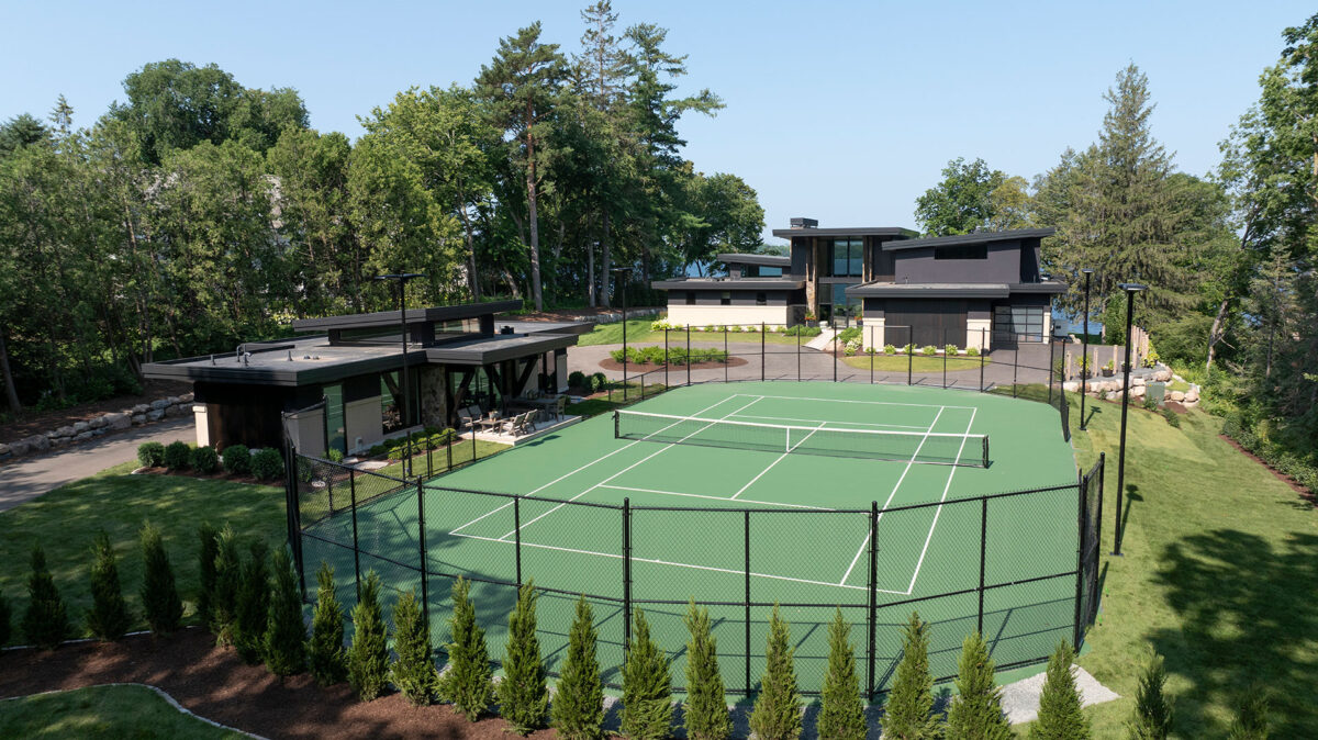 Deephaven, MN Modern Luxury Home with Tennis Court and Clubhouse