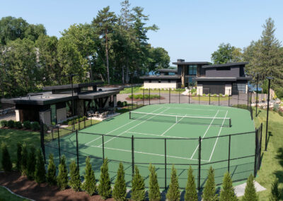 Deephaven, MN Modern Luxury Home with Tennis Court and Clubhouse