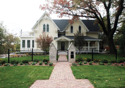 Iron Gate and Fence Enclose this Historic Stillwater Minnesota Home